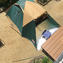 キャンプごっこ/庭でキャンプ/テント/手作りの庭/庭DIY...などのインテリア実例 - 2019-05-06 07:55:03