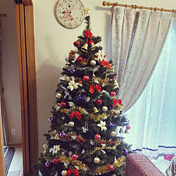 リビング/クリスマス/クリスマスツリー/クリスマスツリー180cmのインテリア実例 - 2022-11-23 17:24:05