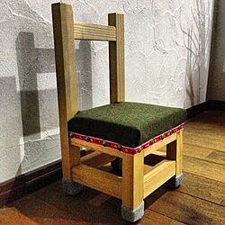 机/椅子リメイク/椅子/手作り/リメイク...などのインテリア実例 - 2013-11-16 00:21:15