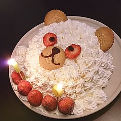 キッチン/インテリアじゃないですが…/クリスマスケーキ/手作りアイスケーキのインテリア実例 - 2013-12-19 21:53:45