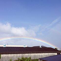 ベッド周り/大きな虹♡/寝室からの眺めのインテリア実例 - 2014-05-22 09:51:05