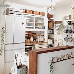 キッチン/棚DIY/最近の好きはシャビーペイント/食器棚リメイクのインテリア実例 - 2015-09-30 07:50:22