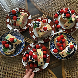 キッチン/誕生日ケーキ/アイスロールケーキ/デコロールケーキ/Instagram→kenko1126...などのインテリア実例 - 2018-05-04 20:12:37