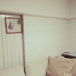 リビング/壁紙や本舗さんの/DIY板壁のインテリア実例 - 2014-05-23 14:33:09