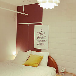 寝室/照明/IKEA/一人暮らし/1LDK...などのインテリア実例 - 2021-06-04 00:13:24