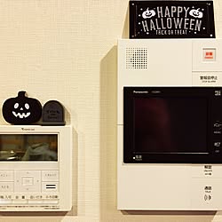 壁/天井/セリア/ハロウィンインテリア/こどもと暮らす/ハロウィン2016...などのインテリア実例 - 2016-10-24 22:56:45