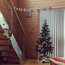 部屋全体/クリスマスツリー150cm/階段のインテリア実例 - 2017-01-19 16:19:42
