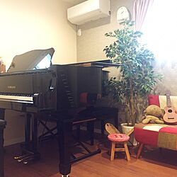 部屋全体/音楽室/ピアノ/ピアノがある部屋/グランドピアノ...などのインテリア実例 - 2017-05-09 14:41:45