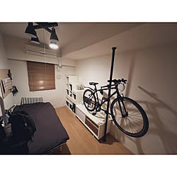 自転車壁掛け/高校生男子の部屋/高校生男子/子供のいる暮らし/シングルマザー...などのインテリア実例 - 2023-03-31 14:53:15