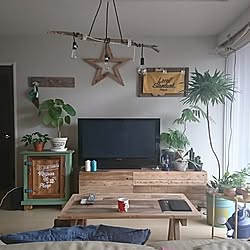 部屋全体/流木/ＤＩＹ/観葉植物/DIY...などのインテリア実例 - 2017-07-04 22:38:50