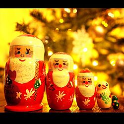 棚/クリスマス/マトリョーシカ/サンタクロース/クリスマスツリーのインテリア実例 - 2014-12-14 21:25:01