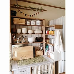 キッチン/団地/DIY/だってそれが…/食器棚DIY...などのインテリア実例 - 2016-05-24 10:54:20