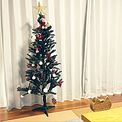 ダッフィー/ニトリ/クリスマスツリー150cm/クリスマス/リビングのインテリア実例 - 2022-11-14 15:16:02