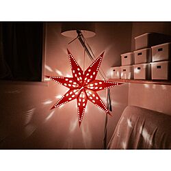 壁/天井/星型ライト/IKEA 照明/照明/クリスマス...などのインテリア実例 - 2016-12-04 18:12:43