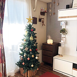 壁に付けられる家具/無印/クリスマスツリー/加湿器/子供4人...などのインテリア実例 - 2021-12-01 08:17:14