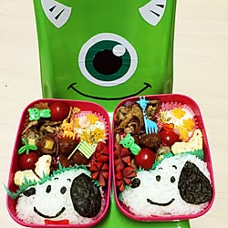 キッチン/キャラ弁/お弁当/ハンドメイド/ダイソー...などのインテリア実例 - 2015-04-30 07:32:15