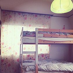 ベッド周り/セルフペイント/子供部屋 壁/IKEA/ハンドメイドのインテリア実例 - 2013-11-12 10:57:57