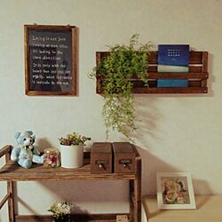 壁/天井/DIY/フェイクグリーンのインテリア実例 - 2014-05-04 19:50:00