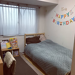 部屋全体/Birthday/ガーランド/娘部屋/IKEA...などのインテリア実例 - 2017-12-24 15:05:52