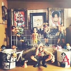 机/100均/ONE PIECE/アニメ部屋のインテリア実例 - 2016-09-24 11:44:08