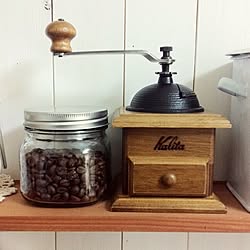 キッチン/コーヒーミル/おうちカフェ/kalita/セリアのインテリア実例 - 2013-12-05 09:55:00