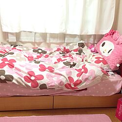 ベッド周り/ピンク系/ニトリのインテリア実例 - 2013-03-10 19:20:04
