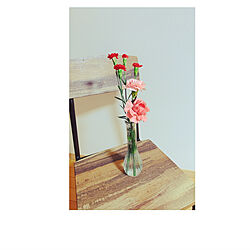 お花のある生活/お花のある暮らし/お花/花瓶/イス...などのインテリア実例 - 2022-01-03 01:31:14