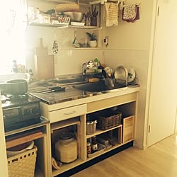 キッチン/DIY/after画像/収納のインテリア実例 - 2014-06-15 15:59:45