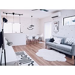 部屋全体/RoomClip Style/レターバナー/IKEA/モノトーンインテリア...などのインテリア実例 - 2016-06-21 22:06:50