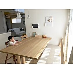 机/カリモク家具/ダイニングベンチ/子ども用椅子/カレンダー...などのインテリア実例 - 2017-02-16 11:32:42