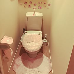 バス/トイレ/ウォールステッカー/ピンク/ウォールシール/トイレインテリア...などのインテリア実例 - 2017-05-17 17:44:51