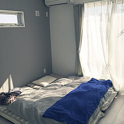 ベッド周り/白いお家/寝室/グレー好き♡のインテリア実例 - 2018-01-28 00:56:33