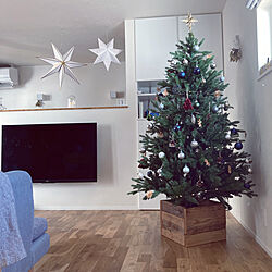IKEA クリスマスオーナメント/IKEA クリスマス雑貨/ウッドプロ 足場板/クリスマスツリー/新築一戸建て...などのインテリア実例 - 2022-12-24 12:05:06
