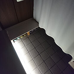 玄関/入り口/狭い玄関/LEDライト/カフェカーテン/IKEAのインテリア実例 - 2018-04-28 22:12:58