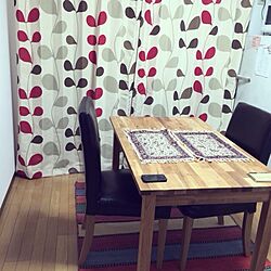 キッチン/IKEA/ニトリのカーテン/ランチョンマット/ニトリのインテリア実例 - 2014-02-25 19:40:41