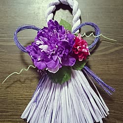 玄関/入り口/ハンドメイド/造花アレンジ/キャットタワーDIY/ラベンダー色にはまってます...などのインテリア実例 - 2016-12-12 16:08:54