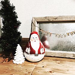 ガーランド/クリスマスツリー/サンタクロース/しただけ/クリスマスのインテリア実例 - 2016-12-25 22:20:56