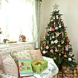 クリスマスツリー/クリスマスツリー180cm/クリスマスが大好きです/子供の頃の夢/クリスマス...などのインテリア実例 - 2018-09-28 15:16:36