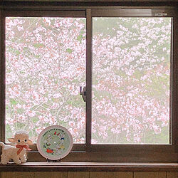 おもちゃ/ラバードール/ヴィンテージ雑貨/桜の木/窓からの景色...などのインテリア実例 - 2022-04-02 22:05:27