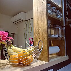 キッチン/DIY/カフェ風/見せる収納/調味料棚...などのインテリア実例 - 2016-12-10 23:00:01