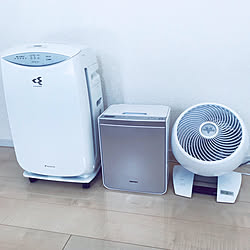 部屋全体/DAIKIN/HITACHI/VORNADO/シルバー...などのインテリア実例 - 2018-05-19 15:40:20