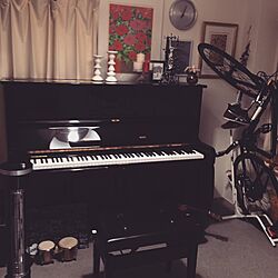 楽器のある部屋/アーティストっぽくしたい/絵画/自転車/ピアノ...などのインテリア実例 - 2016-11-28 19:05:45
