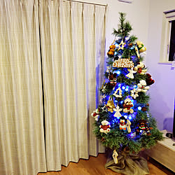 リビング/クリスマス/クリスマスインテリア/こどもと暮らす。/クリスマスツリー180cm...などのインテリア実例 - 2021-12-16 06:50:44