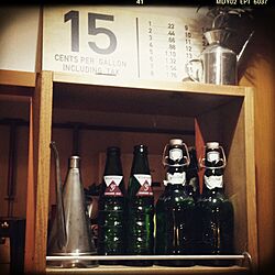 キッチン/hal36さん❤︎/空き瓶が捨てられないのインテリア実例 - 2014-10-25 17:12:19
