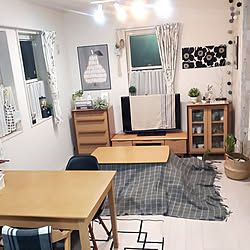 部屋全体/テレビのある部屋/フェイクグリーン/キセログラフィカフェイク/テレビボード...などのインテリア実例 - 2019-01-30 20:57:30