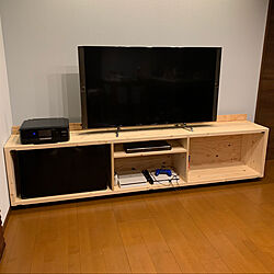 2×4材/TVボード/DIY/リビングのインテリア実例 - 2020-03-31 13:12:30
