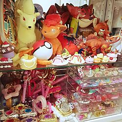 棚/ポケモン/キラキラ/ぬいぐるみ/おもちゃのインテリア実例 - 2017-06-13 21:54:08