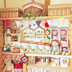 部屋全体/nanaちゃんからの贈り物❤/anthyちゃんからの贈り物❤/ミニチュア雑貨/バスケット...などのインテリア実例 - 2017-03-29 15:35:12