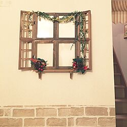 壁/天井/クリスマス/DIY/カフェ風/セリア...などのインテリア実例 - 2016-12-03 06:52:53