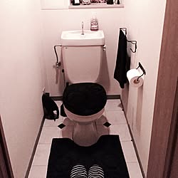 バス/トイレ/IKEA/モノトーン/DIY/トイレットペーパー...などのインテリア実例 - 2015-08-17 22:48:06